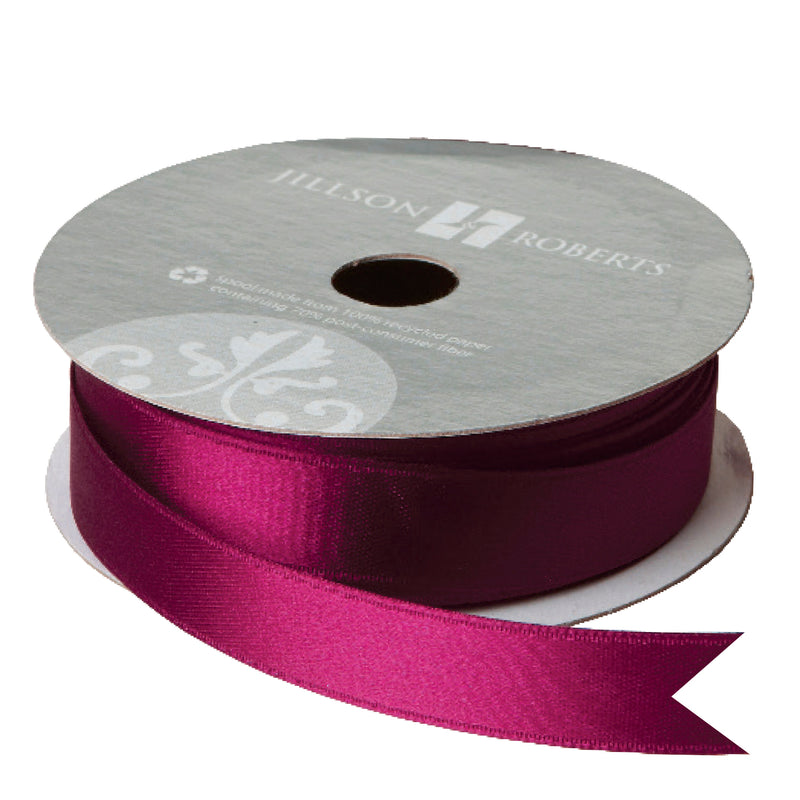 Burgundy Double Faced Satin Ribbon