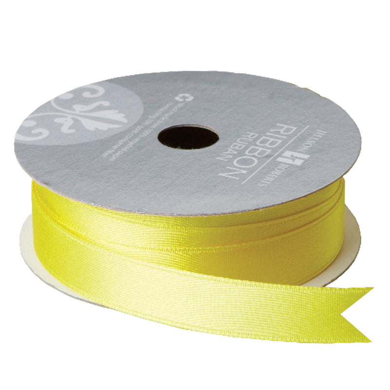 Yellow Double Faced Satin Ribbon