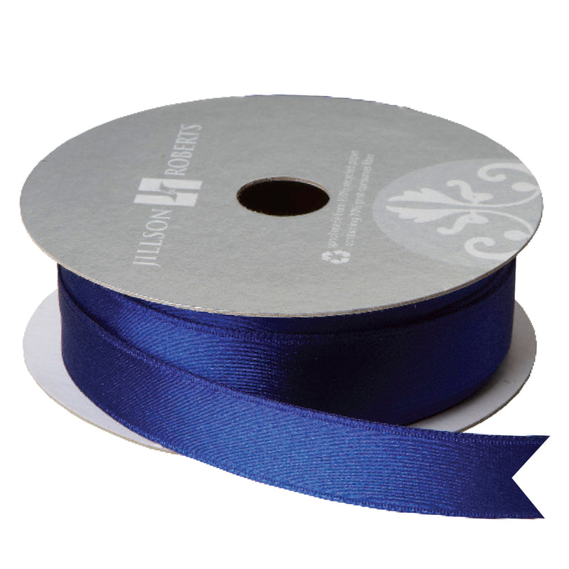 Navy Double Faced Satin Ribbon