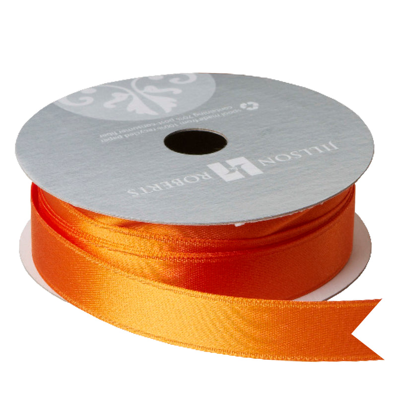 Orange Double Faced Satin Ribbon