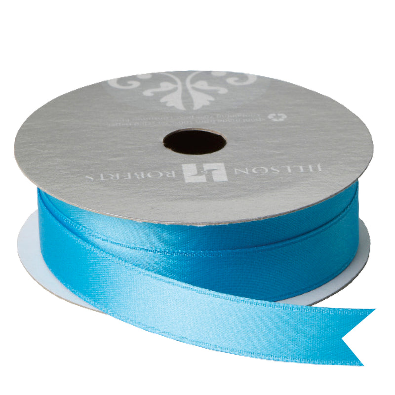 Turquoise Double Faced Satin Ribbon