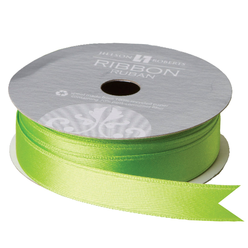 Lime Double Faced Satin Ribbon