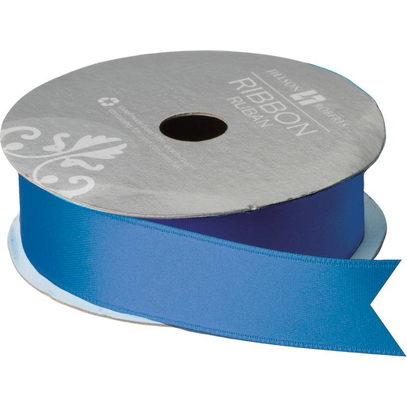 Blue Double Faced Satin Ribbon