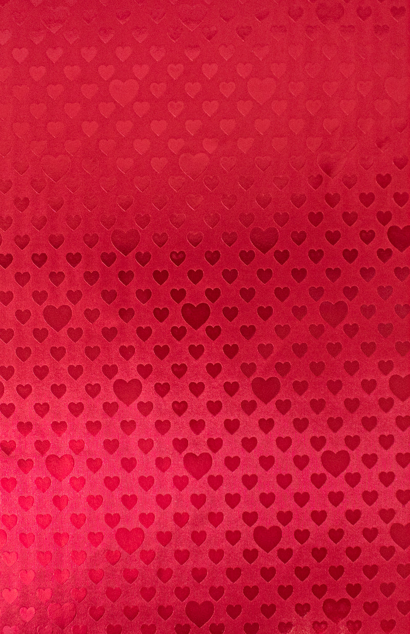 GW-3009D Red Foil Hearts