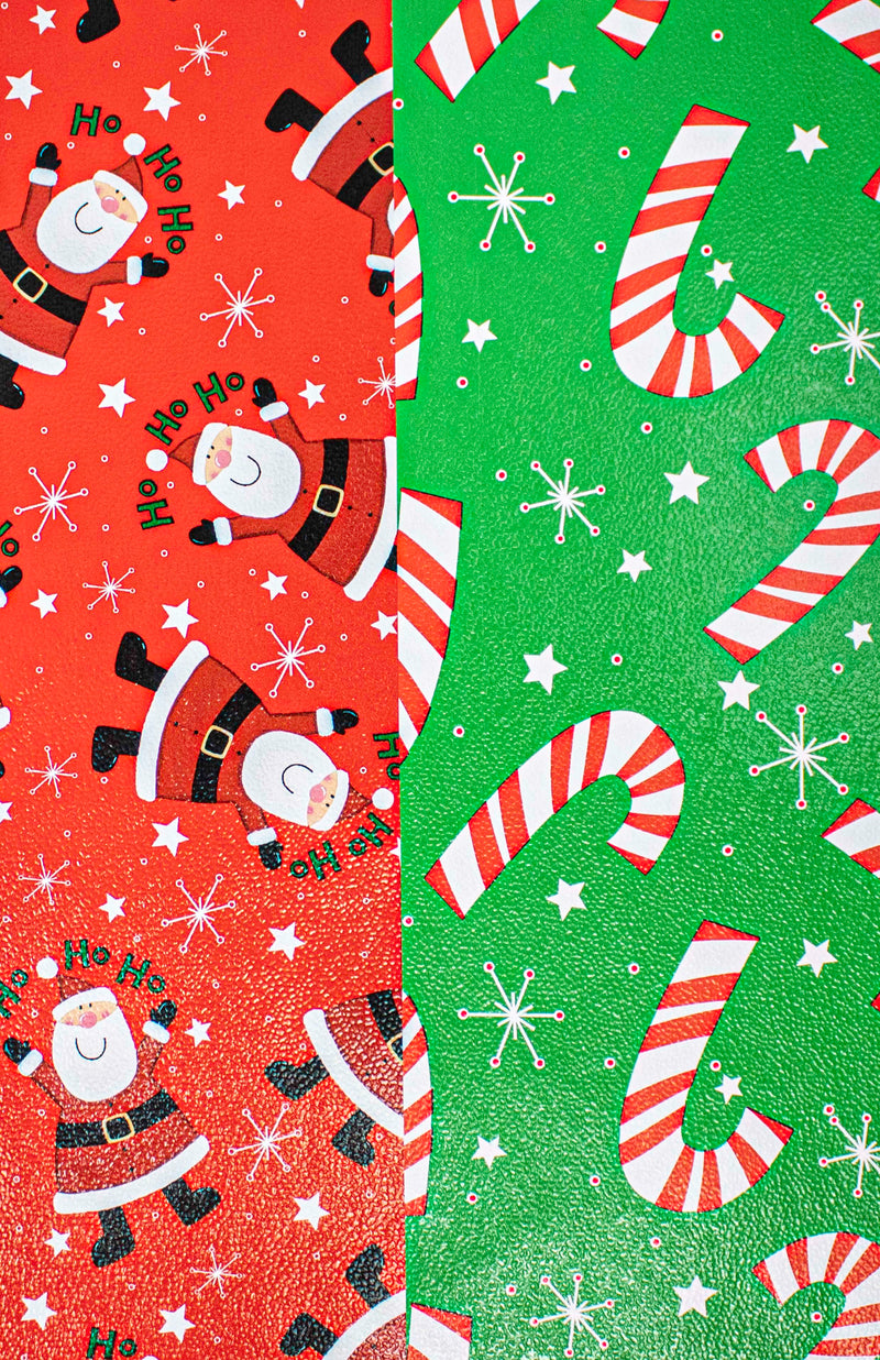 GW-7127D Ho Ho Santa/Stars (Reversible)