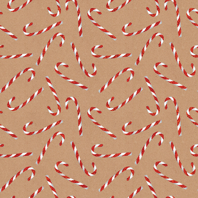 XB791D Candy Cane Glitter